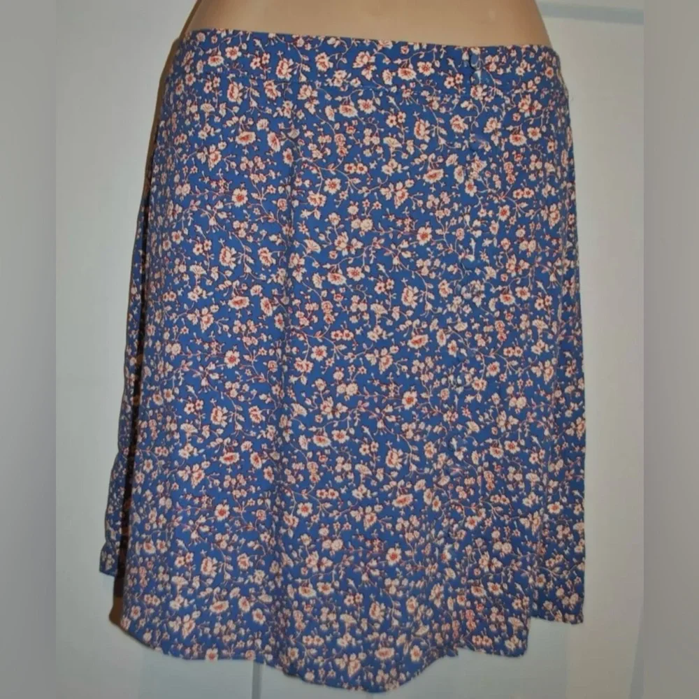 MADEWELL Porch Side Button Floral Mini Skirt in Summer Vines size 6 NWT $88